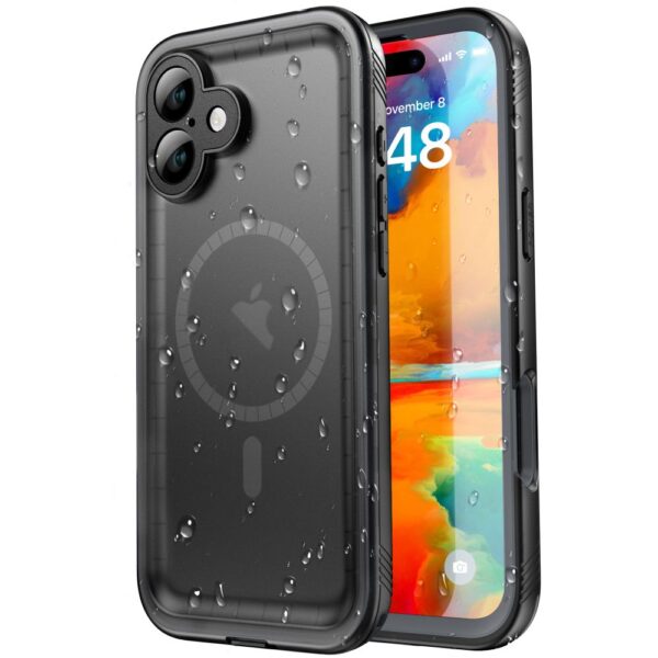 ShellBox - Αδιάβροχη Θήκη IP68 - iPhone 16 - Μαύρο