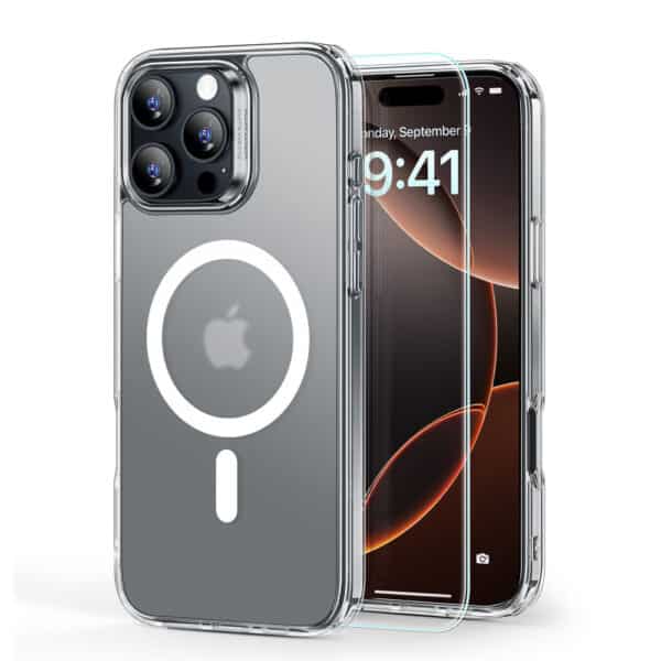 ESR - Classic Hybrid HaloLock + Προστασία Οθόνης - iPhone 16 Pro Max - Frosted Διάφανη