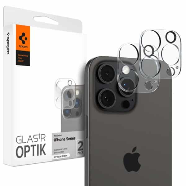 Spigen - Optik.tR Camera Glass (2 pack) Προστασία Κάμερας - iPhone 14 Pro / Pro Max / 15 Pro / Pro Max / 16 Pro / Pro Max - Διάφανο