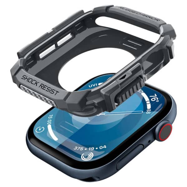 Spigen - Rugged Armor Θήκη Σιλικόνης - Apple Watch 10 46mm - Σκούρο Γκρί