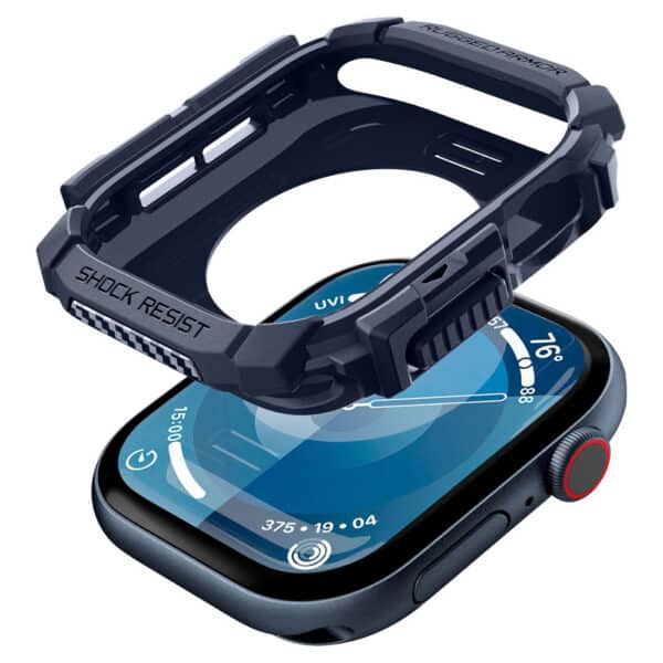 Spigen - Rugged Armor Θήκη Σιλικόνης - Apple Watch 10 46mm - Navy Μπλε