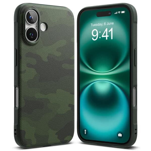 Ringke - Onyx Design - iPhone 16 Plus - Camo Πράσινο