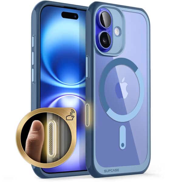 Supcase - Unicorn Beetle Slim Διάφανη MagSafe - iPhone 16 - Azure