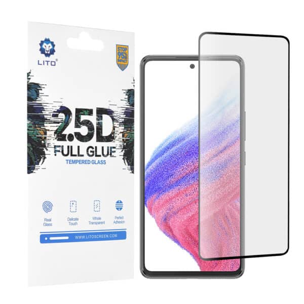Lito - 2.5D FullGlue Glass - Samsung Galaxy A53 5G - Μαύρο