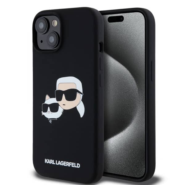 Karl Lagerfeld - Silicone MagSafe (KLHMP15SSKCHPPLK) - iPhone 15 - Karl&Choupette