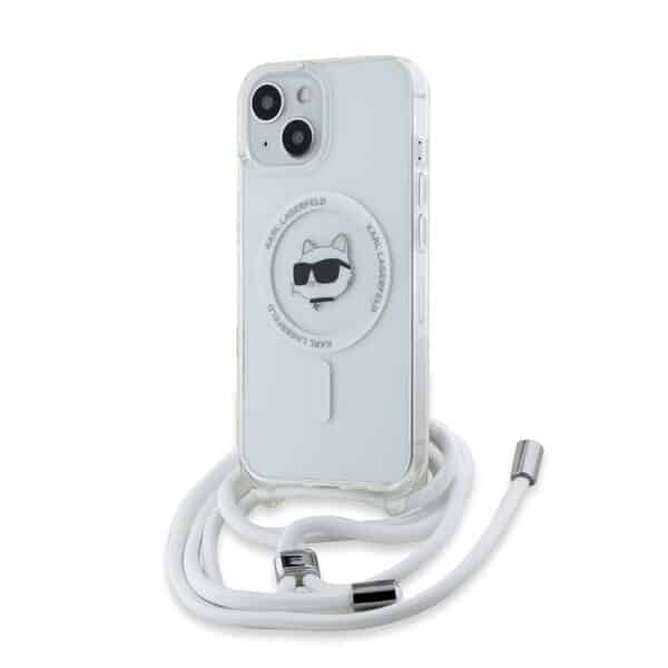 Karl Lagerfeld - IML Crossbody MagSafe (KLHMP14SHCCHNT) - iPhone 14 - Διάφανο Choupette Head&Cord
