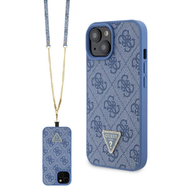 Guess - Crossbody 4G Metal Logo (GUHCP15SP4TDSCPB) - iPhone 15 - Μπλε