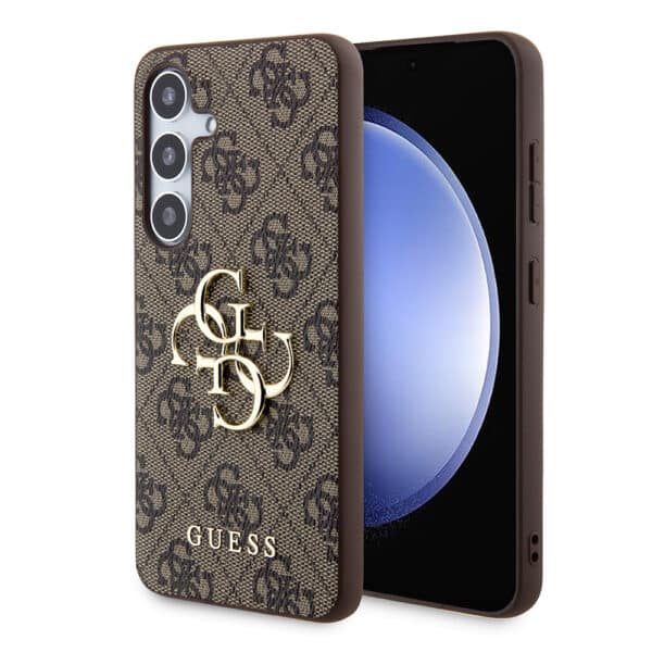 Guess - Hardcase 4G Big Metal Logo (GUHCS24S4GMGBR) - Samsung Galaxy S24 - Καφέ