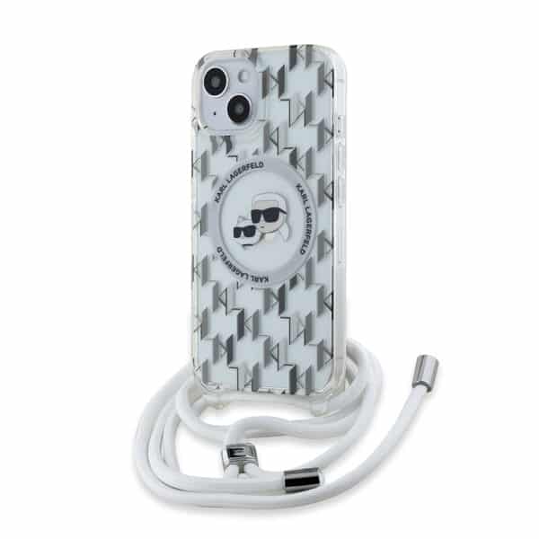 Karl Lagerfeld - IML Crossbody MagSafe (KLHMP15SHCKCKLCT) - iPhone 15 - Διάφανη Mono Karl&Choupette