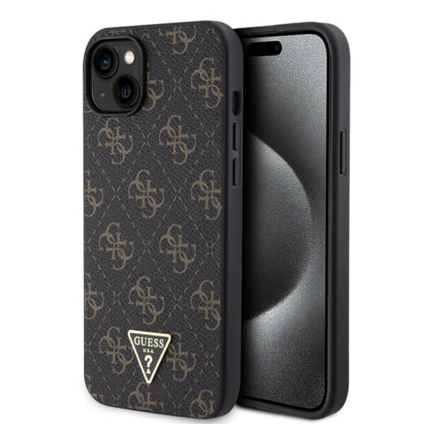 Guess - Hardcase 4G Triangle Metal Logo (GUHCP15MPG4GPK) - iPhone 15 Plus - Μαύρο