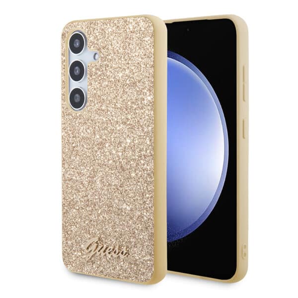 Guess - Glitter Script (GUHCS24SHGGSHD) - Samsung Galaxy S24 - Χρυσό