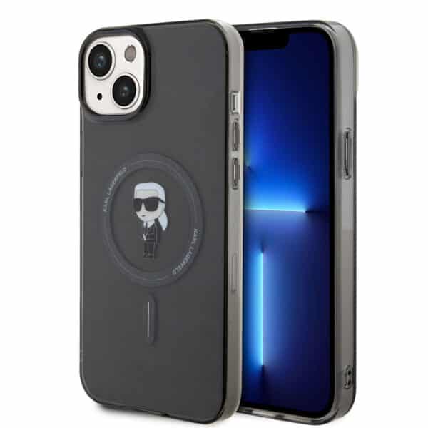 Karl Lagerfeld - IML MagSafe (KLHMP15MHFCKNOK) - iPhone 15 Plus - Μαύρο Ikonik