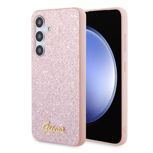 Guess - Glitter Script (GUHCS24MHGGSHP) - Samsung Galaxy S24 Plus - Ροζ