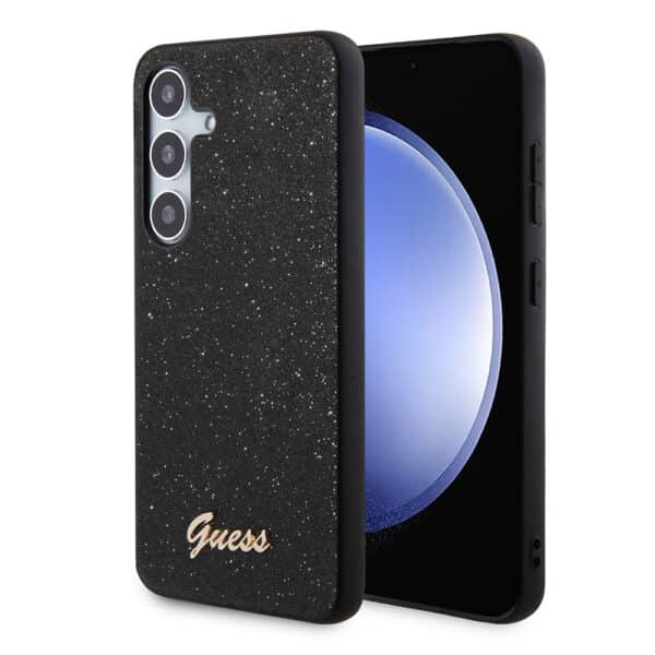 Guess - Glitter Script (GUHCS24MHGGSHK) - Samsung Galaxy S24 Plus - Μαύρο