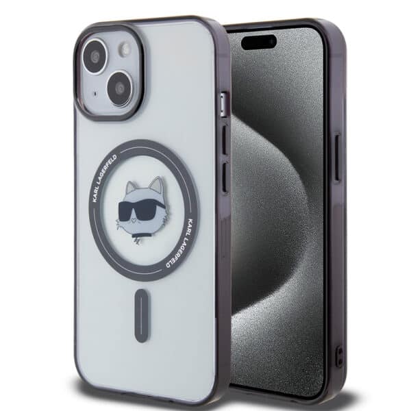 Karl Lagerfeld - IML MagSafe (KLHMP15MHCHNOTK) - iPhone 15 Plus - Διάφανο Choupette`s Head