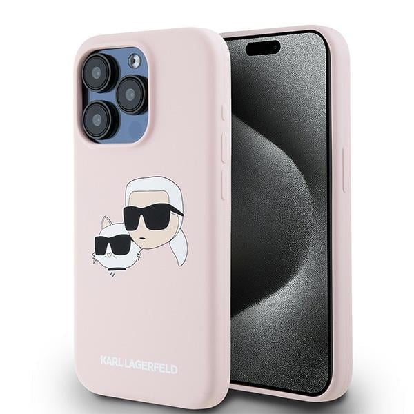Karl Lagerfeld - Silicone MagSafe (KLHMP15XSKCHPPLP) - iPhone 15 Pro Max - Ροζ Karl&Choupette