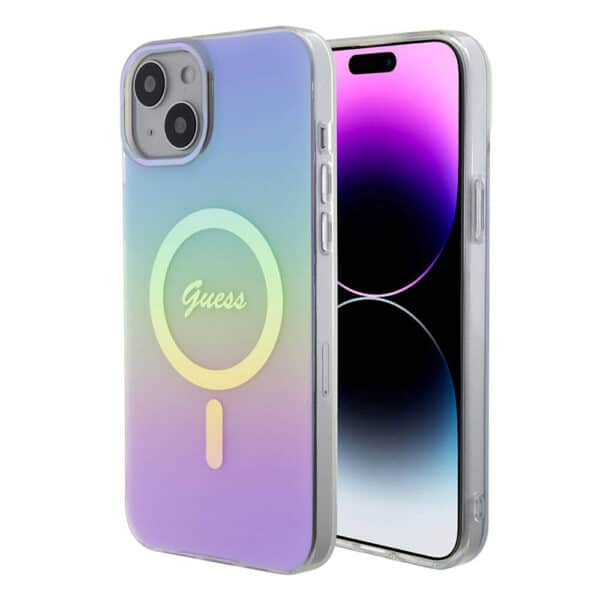 Guess - IML Iridescent MagSafe (GUHMP15SHITSU) - iPhone 15 - Μώβ