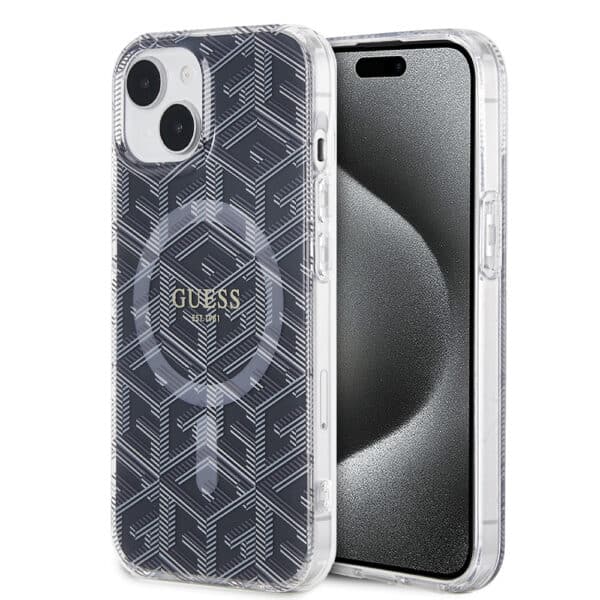 Guess - IML GCube MagSafe (GUHMP15SHGCUSTGK) - iPhone 15 - Μαύρο