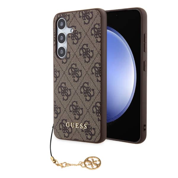 Guess - Hardcase 4G Charms Collection (GUHCS24SGF4GBR) - Samsung Galaxy S24 - Καφέ