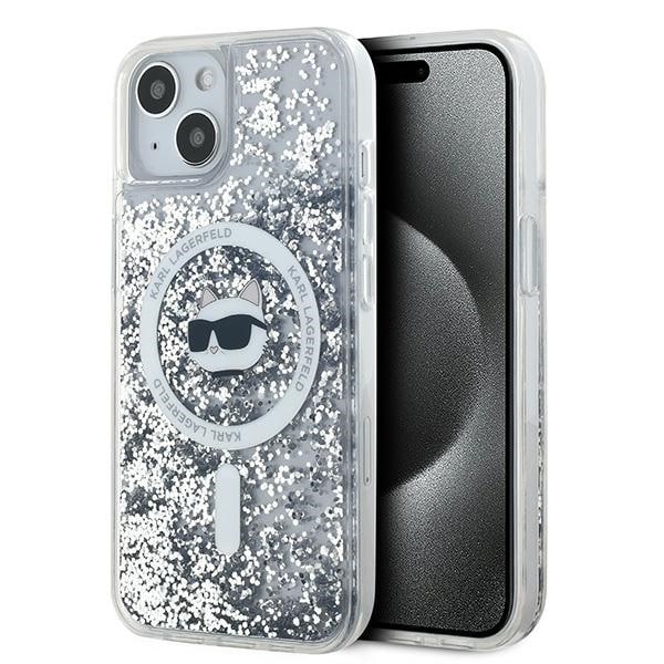 Karl Lagerfeld - Liquid Glitter MagSafe (KLHMP15MLGCHSGH) - iPhone 15 Plus - Διάφανο Choupette Head