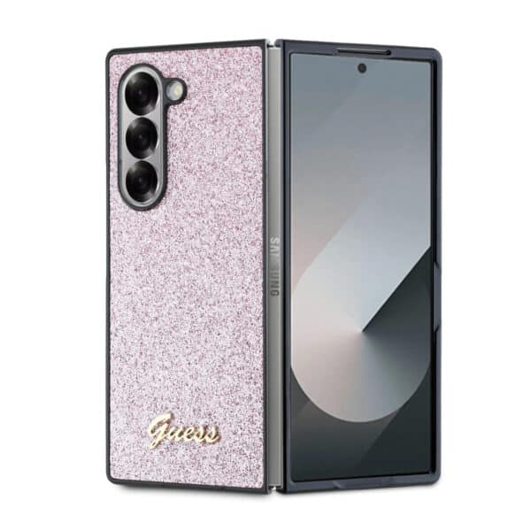 Guess - Glitter Script (GUHCZFD6HGGSHP) - Samsung Galaxy Z Fold6 - Ροζ