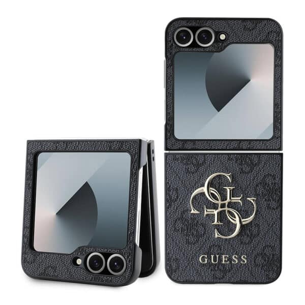 Guess - Leather 4G Metal Logo (GUHCZF64GMGGR) - Samsung Galaxy Z Flip6 - Μαύρο