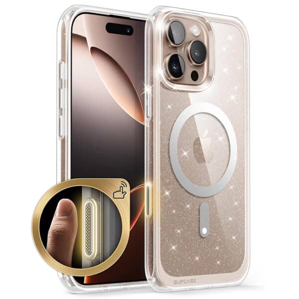Supcase - Unicorn Beetle Slim Διάφανη MagSafe - iPhone 16 - Glitter Διάφανη