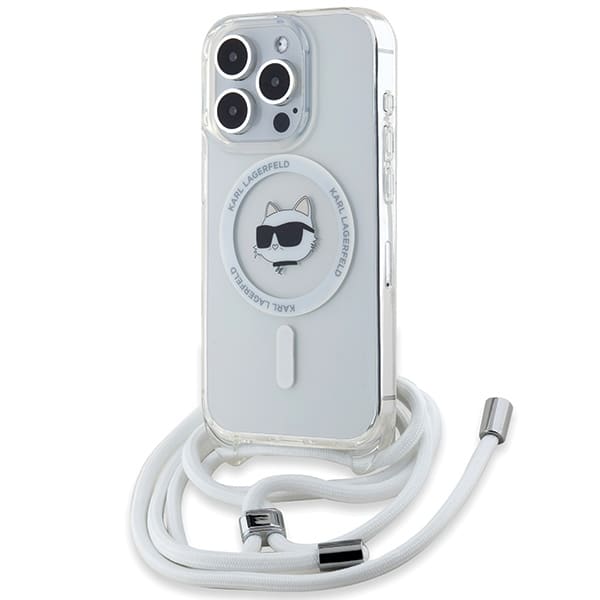 Karl Lagerfeld - IML Crossbody MagSafe (KLHMP14LHCCHNT) - iPhone 14 Pro - Διάφανο Choupette Head&Cord