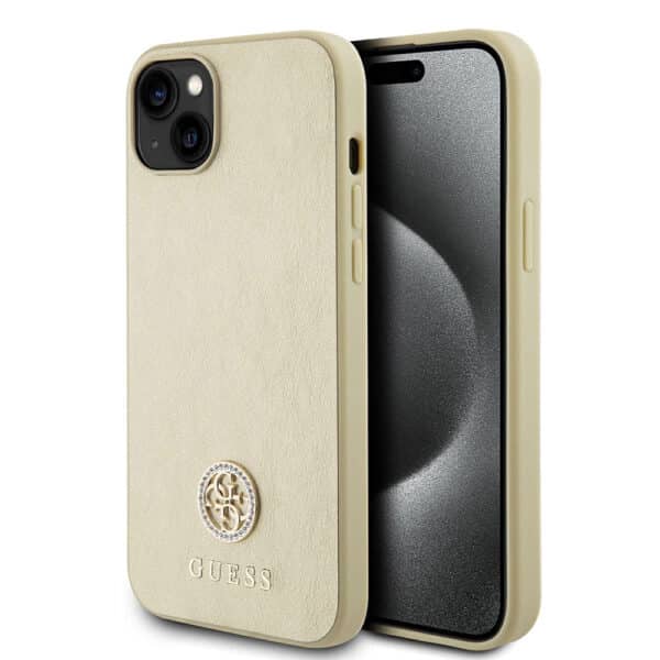 Guess - Strass Metal Logo (GUHCP15SPS4DGPD) - iPhone 15 - Χρυσό
