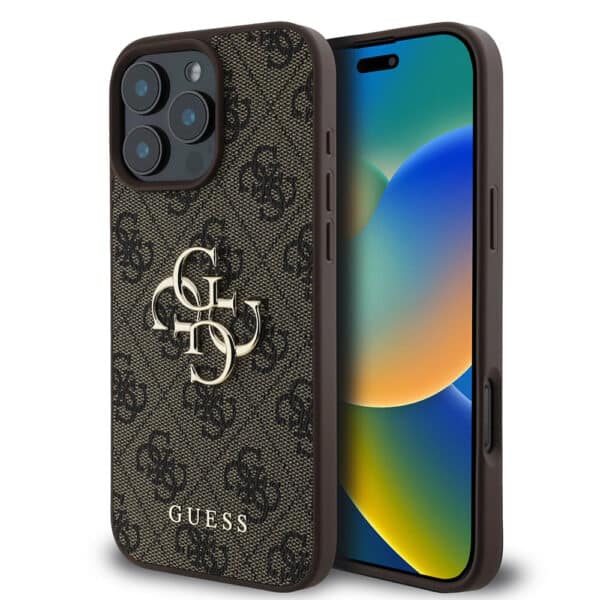 Guess - Hardcase 4G Big Logo (GUHCP16X4GMGBR) - iPhone 16 Pro Max - Καφέ