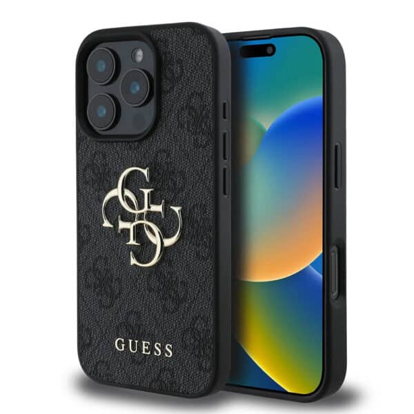 Guess - Hardcase 4G Big Logo (GUHCP16L4GMGGR) - iPhone 16 Pro - Μαύρο