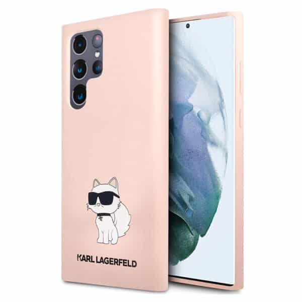 Karl Lagerfeld - Silicone (KLHCS23LSNCHBCP) - Samsung Galaxy S23 Ultra - Ροζ Choupette