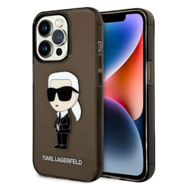 Karl Lagerfeld - Hardcase (KLHCP14LHNIKTCK) - iPhone 14 Pro - Ikonik Karl Lagerfeld