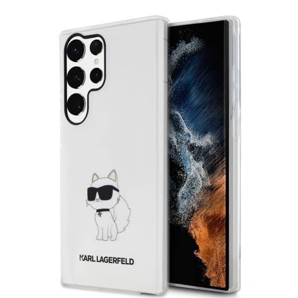 Karl Lagerfeld - Hardcase Διάφανο (KLHCS23LHNCHTCT) - Samsung Galaxy S23 Ultra - Ikonik Choupette