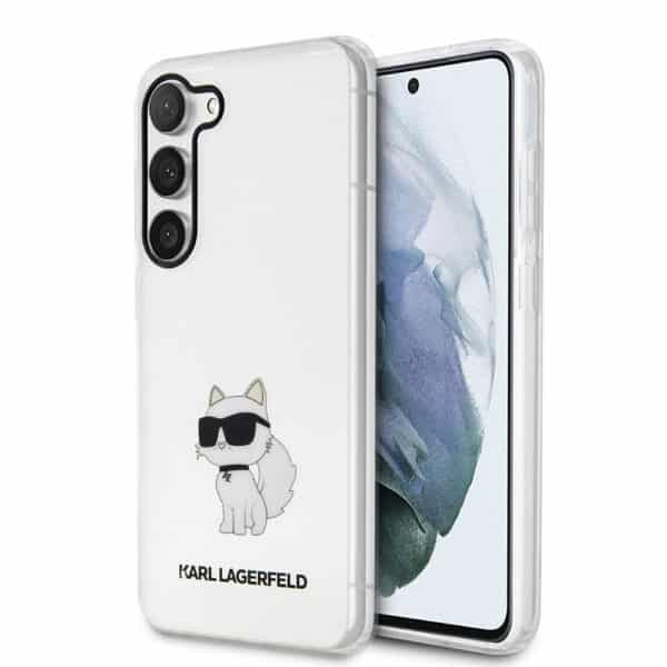 Karl Lagerfeld - Hardcase Διάφανο (KLHCS23SHNCHTCT) - Samsung Galaxy S23 - Ikonik Choupette