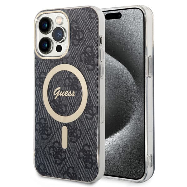 Guess - IML 4G MagSafe (GUHMP15LH4STK) - iPhone 15 Pro - Μαύρο