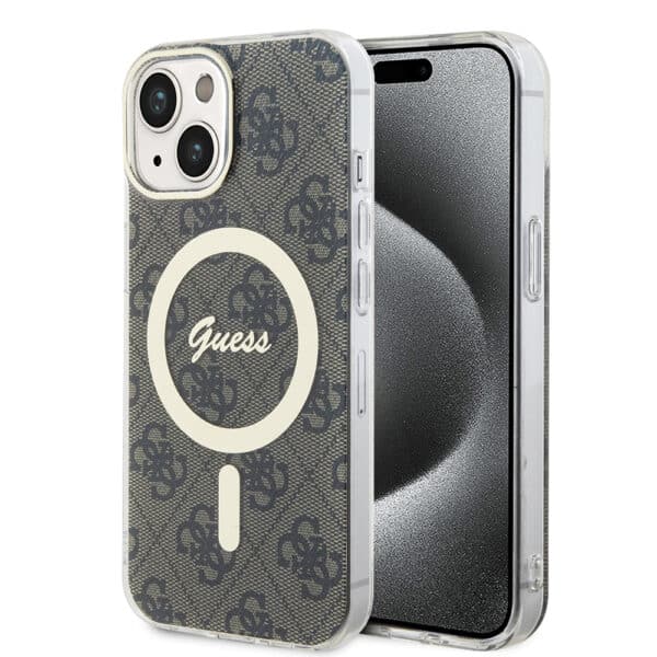 Guess - IML 4G MagSafe (GUHMP15SH4STW) - iPhone 15 - Καφέ