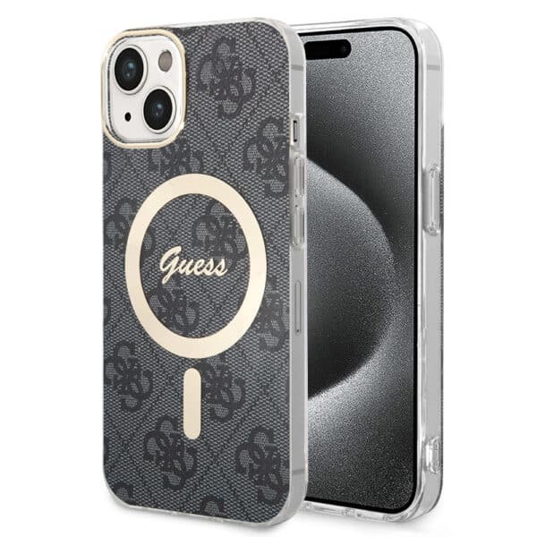 Guess - IML 4G MagSafe (GUHMP15SH4STK) - iPhone 15 - Μαύρο