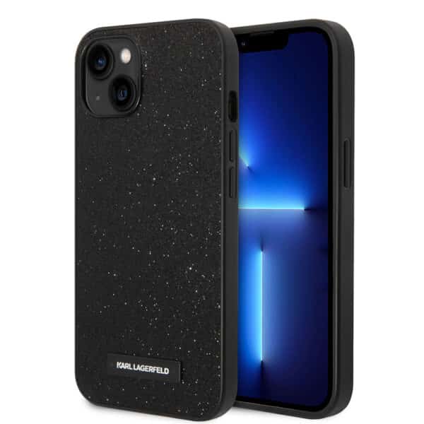 Karl Lagerfeld - Hardcase Glitter (KLHCP14MG2ELK) - iPhone 14 Plus - Plaque Logo