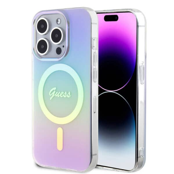 Guess - IML Iridescent MagSafe (GUHMP15LHITSU) - iPhone 15 Pro - Μώβ