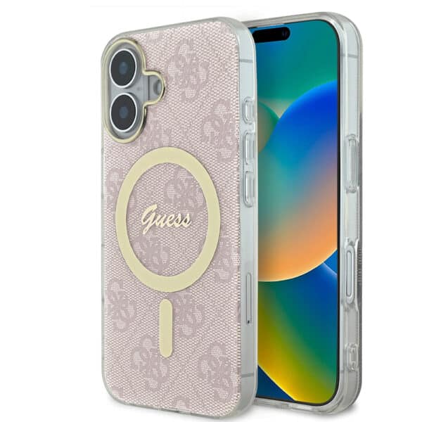 Guess - IML 4G MagSafe (GUHMP16SH4STP) - iPhone 16 - Ροζ
