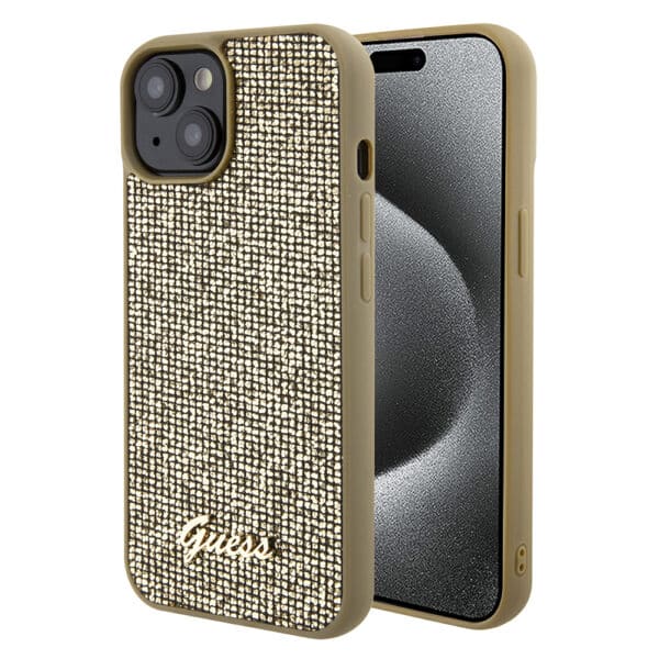 Guess - Disco Metal Script (GUHCP15SPMSDGSD) - iPhone 15 - Χρυσό