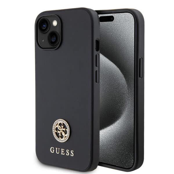 Guess - Strass Metal Logo (GUHCP15SPS4DGPK) - iPhone 15 - Μαύρο