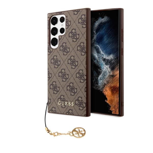Guess - Hardcase 4G Charms Collection (GUHCS24LGF4GBR) - Samsung Galaxy S24 Ultra - Καφέ