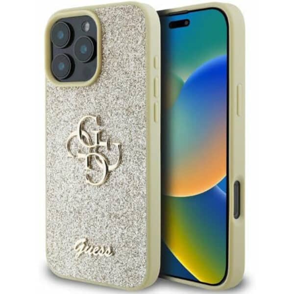 Guess - Glitter Fixed Big 4G (GUHCP16XHG4SGD) - iPhone 16 Pro Max - Χρυσό