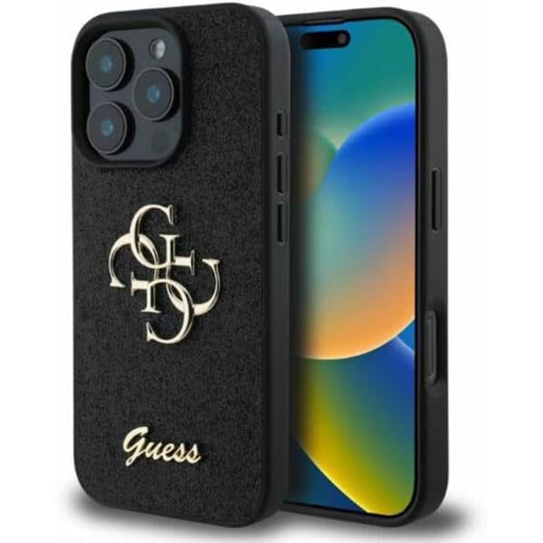 Guess - Glitter Fixed Big 4G (GUHCP16XHG4SGK) - iPhone 16 Pro Max - Μαύρο