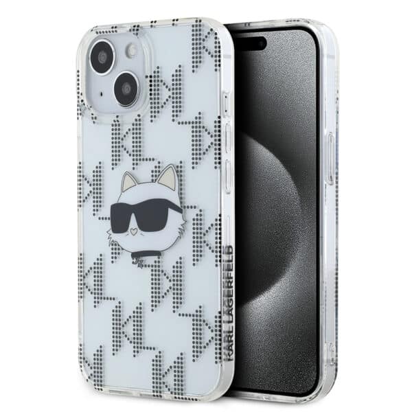 Karl Lagerfeld - IML Luxury (KLHCP15SHKLPCHT) - iPhone 15 - Διάφανο Choupette Head&Monogram