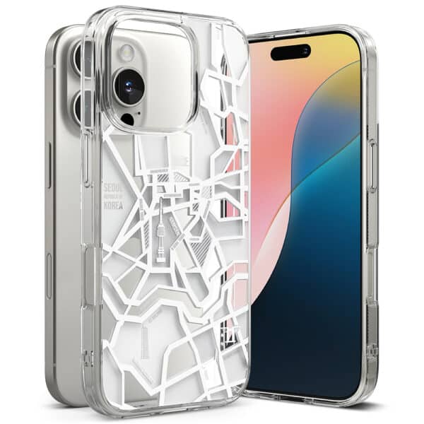 Ringke - Fusion Design - iPhone 16 Pro Max - Seoul Map Λευκό