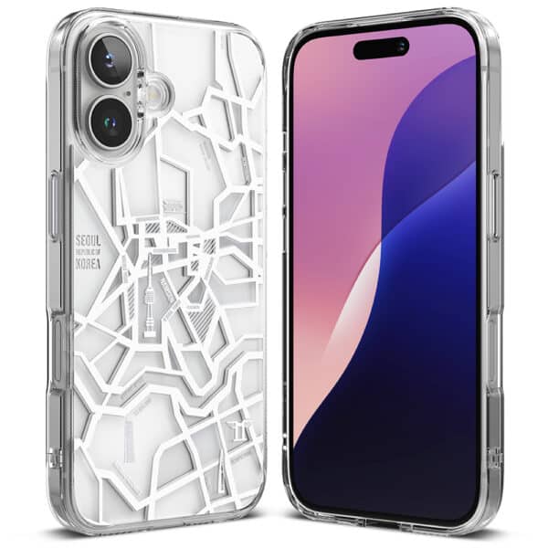 Ringke - Fusion Design - iPhone 16 Plus - Seoul Map Λευκό