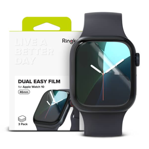 Ringke  - Προστασία Οθόνης SmartWatch- Dual Easy Film (3 pack) - Apple Watch 10 46mm - Διάφανο